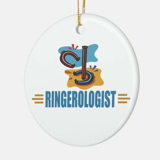 Funny Hoefijzers Keramisch Ornament (Links)