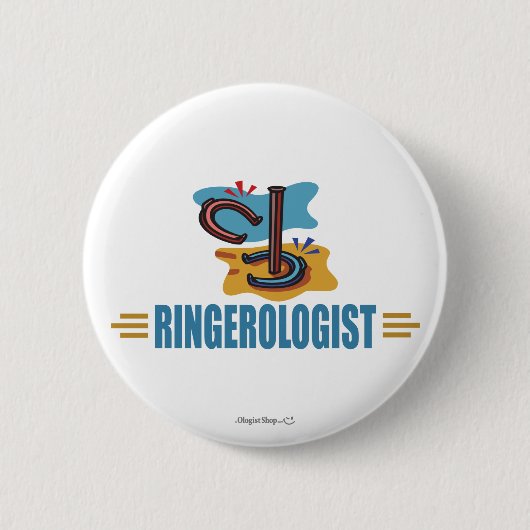 Funny Hoefijzers Ronde Button 5,7 Cm (Voorkant)
