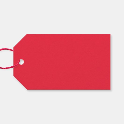 Funny Hohoho Joyeux Noel Red Pink Typography Cadeaulabel (Achterkant Horizontaal)