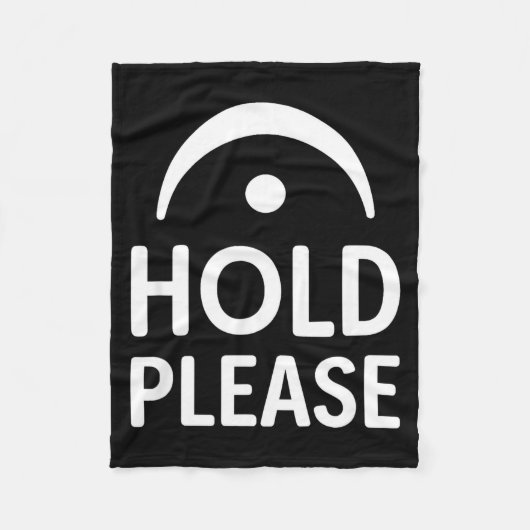 Funny Hold Please Fermata Symbol Music Theory Band Fleece Deken (Voorkant)
