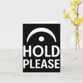 Funny Hold Please Fermata Symbol Music Theory Band Kaart (Gele Bloem)