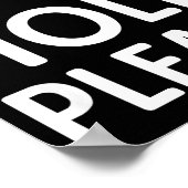 Funny Hold Please Fermata Symbol Music Theory Band Poster (Hoek)