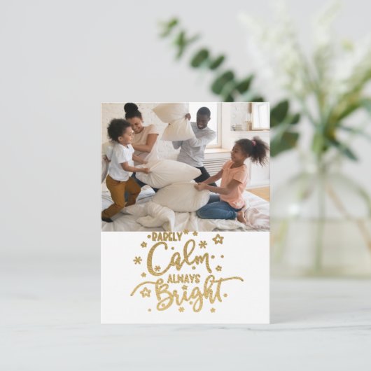Funny Holiday 2 Foto zelden Calm Briefkaart (Staand voorkant)
