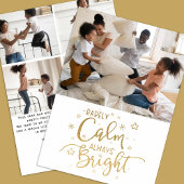 Funny Holiday 5 Foto Zelden Kalm Kerstmis Kaart