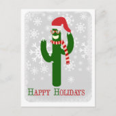 Funny Holiday Cactus Feestdagenkaart (Voorkant)