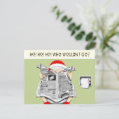 Funny Holiday Card Feestdagenkaart (Staand voorkant)