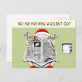 Funny Holiday Card Feestdagenkaart (Voorkant / Achterkant)