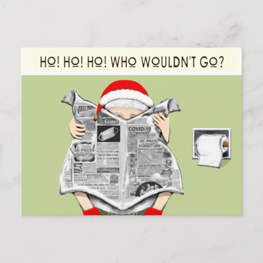 Funny Holiday Card Feestdagenkaart (Voorkant)