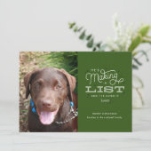 Funny Holiday Cards voor Dog-eigenaars Aankondiging (Staand voorkant)