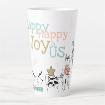 Funny Holiday Cartoon Animals Happy