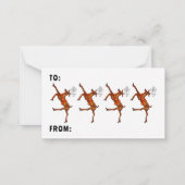 Funny Holiday Cash cadeau voor kerstkaarten Notitiekaartje (Achterkant)