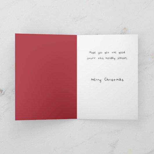 Funny Holiday Cat Kaart, Catnip is voor Poesjes Feestdagen Kaart (Binnen)