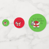 Funny Holiday Cute Sheep Kerstmis Cartoon Confetti (Voorkanten)