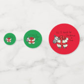 Funny Holiday Cute Sheep Kerstmis Cartoon Confetti (Achterkanten)