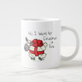 Funny Holiday Cute Sheep Kerstmis Cartoon Grote Koffiekop (Rechts)