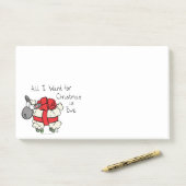 Funny Holiday Cute Sheep Kerstmis Cartoon Post-it® Notes (Op bureau)