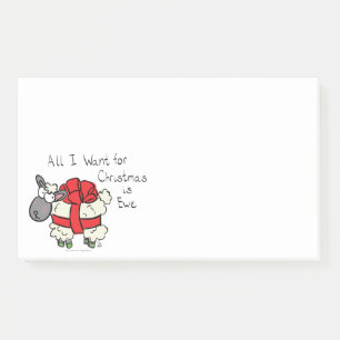 Funny Holiday Cute Sheep Kerstmis Cartoon Post-it® Notes