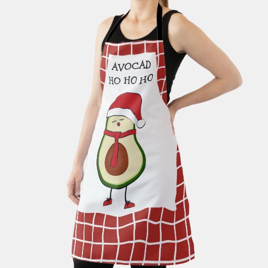 Funny Holiday Gift for Him Avocado Apron Schort (Insitu)