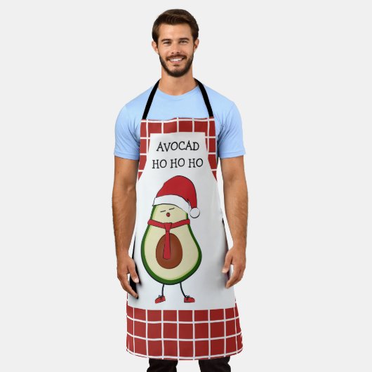 Funny Holiday Gift for Him Avocado Apron Schort (Gedragen)