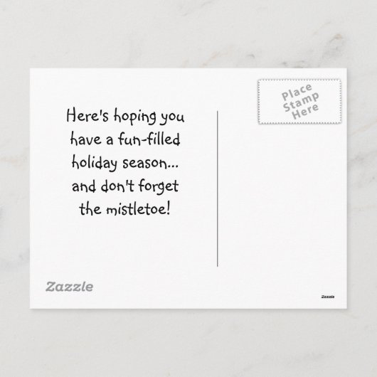 Funny Holiday Greeting Card Feestdagenkaart (Achterkant)