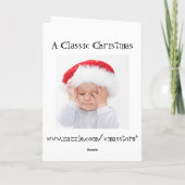 Funny Holiday Greetings van de Dog Feestdagen Kaart (Achterkant)