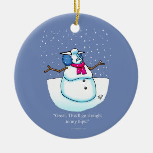 Funny Holiday Humor Keramisch Ornament