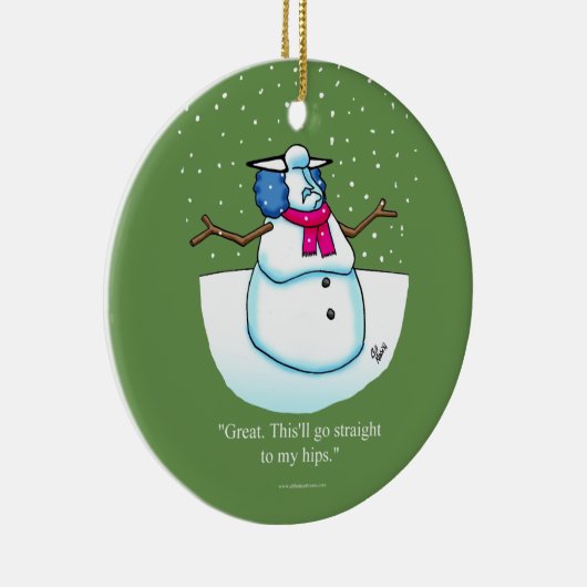 Funny Holiday Humor Ornament Gift (Rechts)
