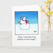 Funny Holiday Humor Wenskaart Kaart (Gele Bloem)