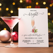 Funny Holiday Kerstmis Uitnodiging van cocktail Pa