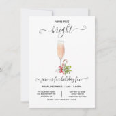 Funny Holiday Kerstmis Uitnodiging van cocktail Pa (Voorkant)