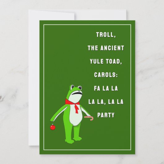 Funny Holiday Party Kaart (Voorkant)