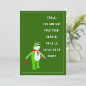 Funny Holiday Party Kaart (Staand voorkant)