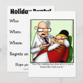 Funny Holiday Party Uitnodigingen (Voorkant / Achterkant)