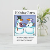 Funny Holiday Party Uitnodigingen (Staand voorkant)