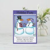 Funny Holiday Party Uitnodigingen (Staand voorkant)