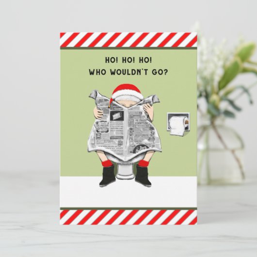 Funny Holiday Party Uitnodigingen (Staand voorkant)