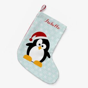 Funny Holiday Penguin Gepersonaliseerd Kleine Kerstsok