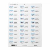 Funny Holiday rolt gewoon met het adreslabel Etiket (Full Sheet)