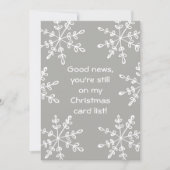 Funny Holiday Snowflake kerstKaart (Voorkant)