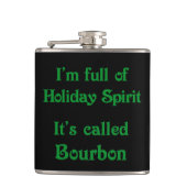 Funny Holiday Spirit Bourbon Flask Heupfles (Voorkant)
