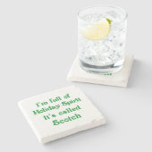Funny Holiday Spirit Scotch Onderzetter (Zijkant)