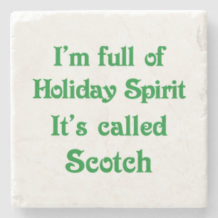 Funny Holiday Spirit Scotch Onderzetter