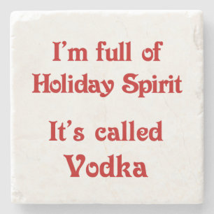 Funny Holiday Spirit Vodka Onderzetter
