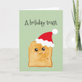 Funny Holiday Toast Kerstmis Feestdagen Kaart (Voorkant)