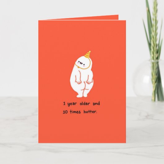 Funny holidays card, funny holiday card humorous  kaart (Voorkant)