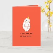 Funny holidays card, funny holiday card humorous  kaart (Gele Bloem)