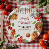 Funny Holy Cannoli little meatball 1st birthday Papieren Bordje