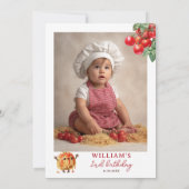 Funny Holy Cannoli little meatball 2nd birthday Kaart (Achterkant)