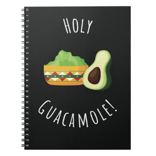 Funny Holy Guacamole Gifts Avocados Cute Fruit Notitieboek (Voorkant)