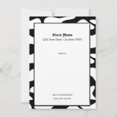 Funny Holy Koe 40th Birthday Party Invite Kaart (Achterkant)